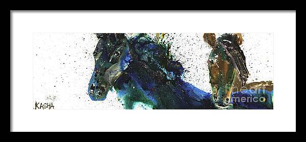 Horses Framed Print featuring the painting Derby Dreaming by Kasha Ritter