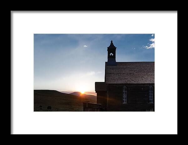 Church Framed Print featuring the photograph Desert Church by Janet Kopper