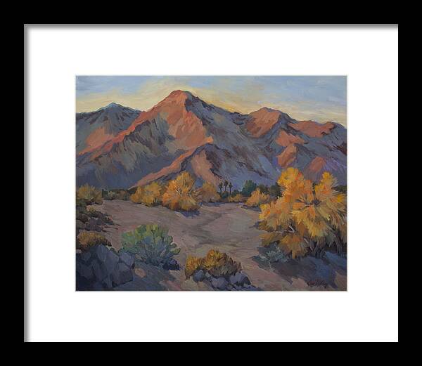 Desert Gold Framed Print featuring the painting Desert Gold by Diane McClary