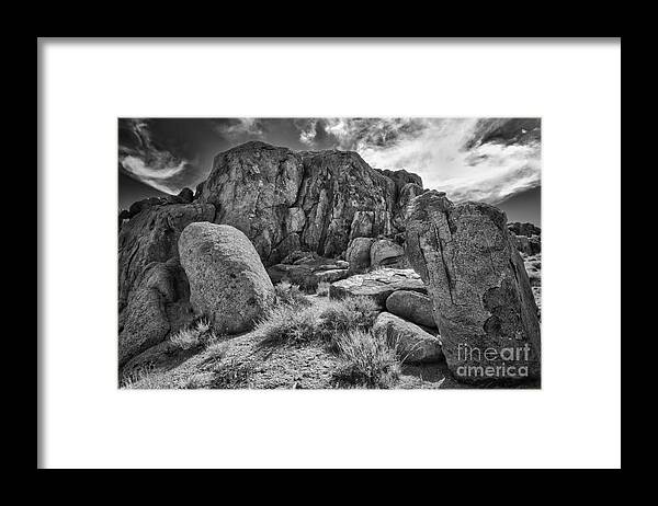 2012 Framed Print featuring the photograph Desert Rocks by Jennifer Magallon