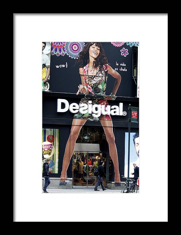Desigual Framed Print featuring the photograph Desigual Storefront by Alice Gipson