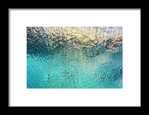 Tranquility Framed Print featuring the photograph Details Of Glacial Ice by Arctic-images