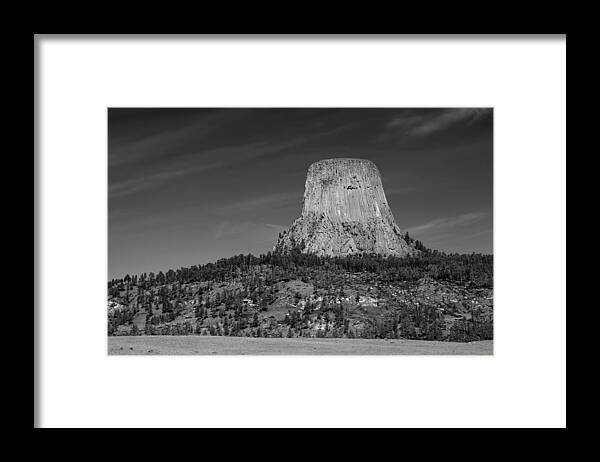 Devil's Tower Framed Print featuring the photograph Devil's Tower by Steve Parr