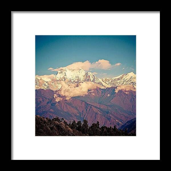 Beautiful Framed Print featuring the photograph Dhaulagiri, 8167m by Raimond Klavins