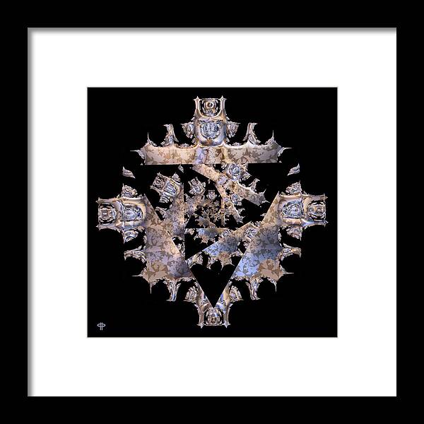 Fine Framed Print featuring the digital art Diamond Crusted by Jim Pavelle