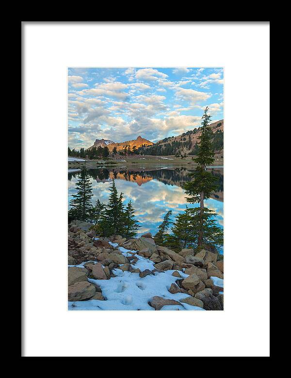 Landscape Framed Print featuring the photograph Diamond Peak by Jonathan Nguyen