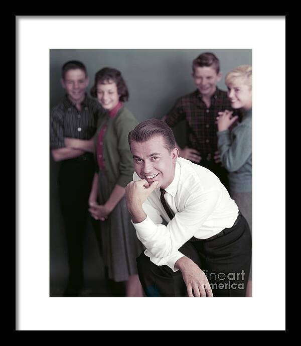 Dick Clark Framed Print featuring the photograph Dick Clark 1959 by The Harrington Collection