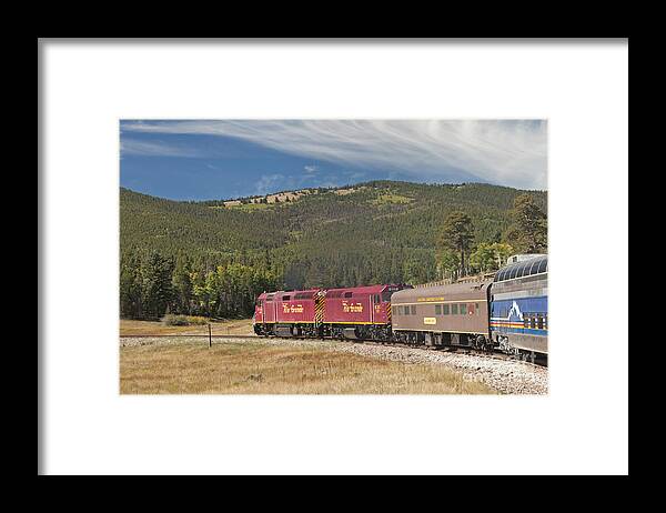 Alamosa Framed Print featuring the photograph Diesel Electric Engines 227 and 459 Rio Grande Scenic Rail Road by Fred Stearns