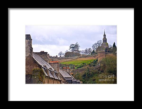 Dinan Framed Print featuring the photograph Dinan reflection by PatriZio M Busnel