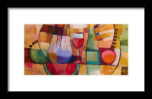 Still Life Framed Print featuring the painting Dining by Lutz Baar