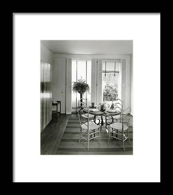 Indoors Framed Print featuring the photograph Dining Room by William Grigsby