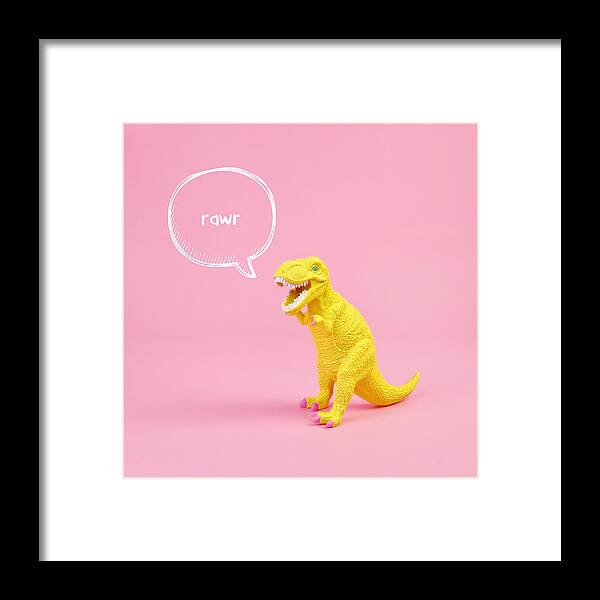 Animal Framed Print featuring the photograph Dinosaur Rawr by Juj Winn