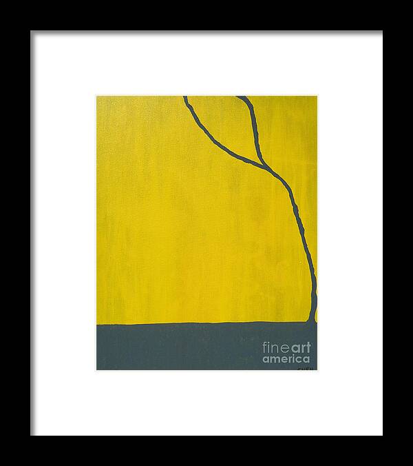 Abstract Framed Print featuring the painting Dirty by Amanda Sheil
