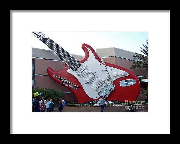 Aerosmith Framed Print featuring the photograph Disney Guitar by Tom Doud
