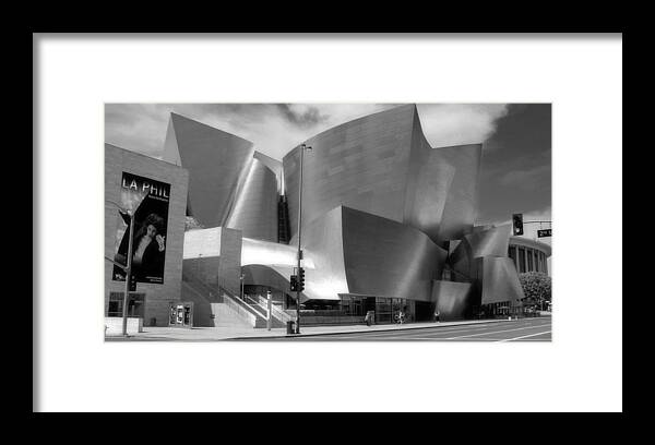 Cityscape Framed Print featuring the photograph Disney Hall by Jim McCullaugh