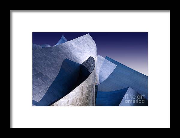 Buildings Framed Print featuring the digital art Disney hall LA by Angelika Drake