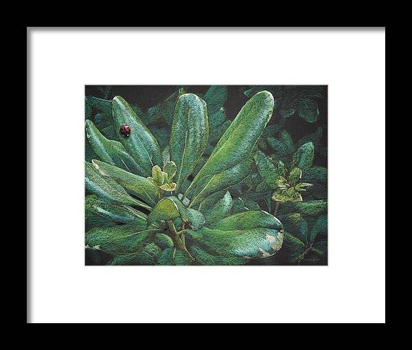 Animal Framed Print featuring the painting Dispensing With Camouflage by Christopher Reid