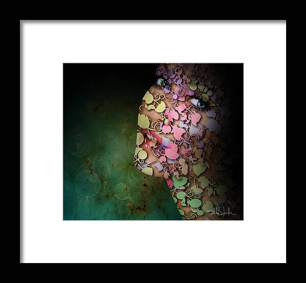 Digital Art Framed Print featuring the photograph Displacement by Isabel Salvador