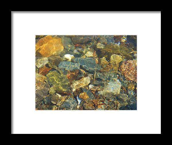 Water Framed Print featuring the photograph Distortion by Jean Goodwin Brooks