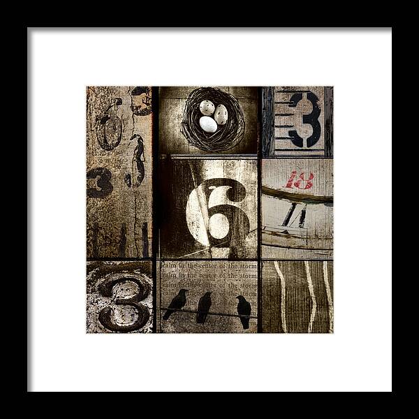 Three Framed Print featuring the Divisible By Three by Carol Leigh