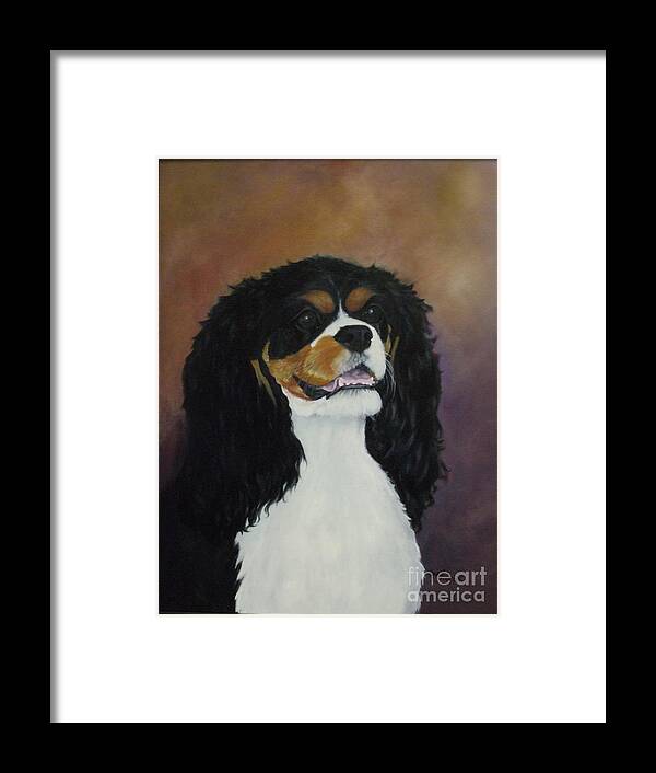 Dog Framed Print featuring the painting Dixie Belle by M J Venrick