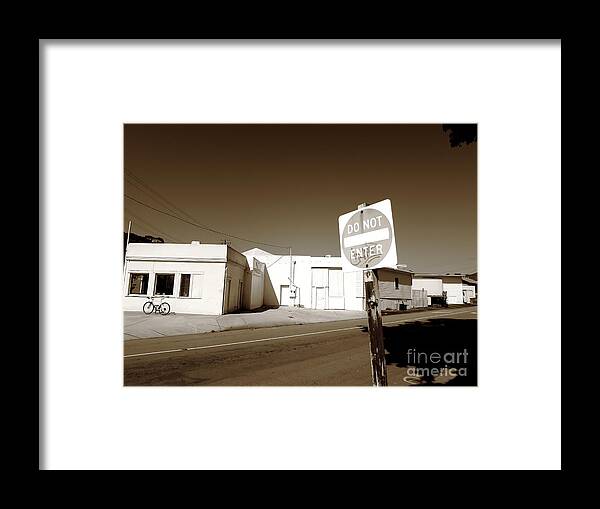 Urban Framed Print featuring the photograph Do Not Enter by Paul Foutz