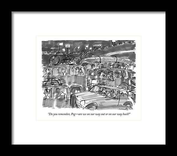 Leisure Framed Print featuring the drawing Do You Remember by Michael Crawford