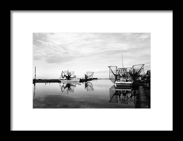 Shrimp Boat Framed Print featuring the photograph Dockside by Scott Pellegrin