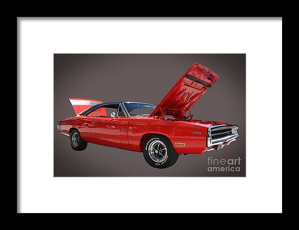 Car Framed Print featuring the photograph Dodge Charger by Steven Baier