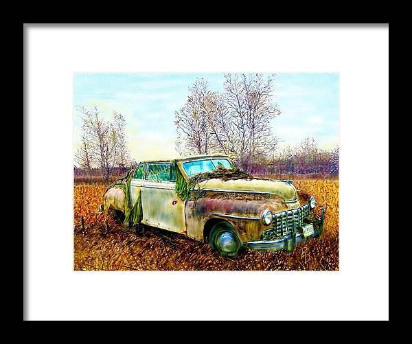 Dodge Framed Print featuring the digital art Dodge Coupe Convertible by Ric Darrell
