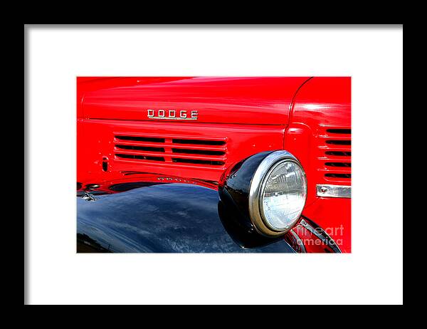 Dodge Framed Print featuring the photograph Dodge Truck by Olivier Le Queinec