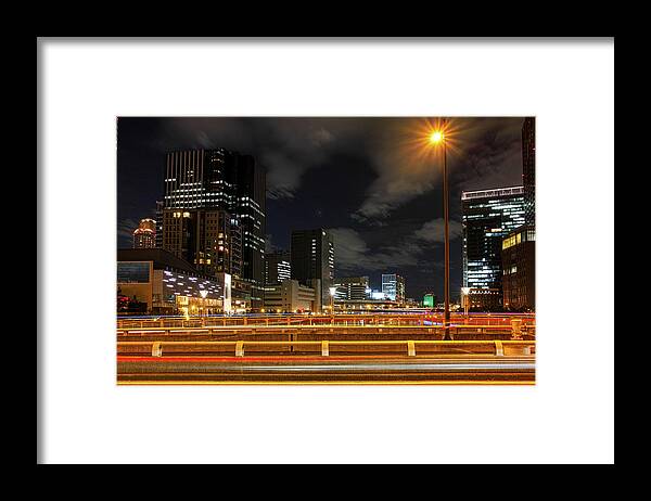 Osaka Prefecture Framed Print featuring the photograph Dojima River Night View by I Love Photo And Apple.