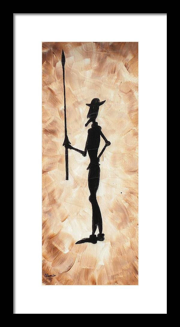 Don Framed Print featuring the painting Don Quijote by Edwin Alverio