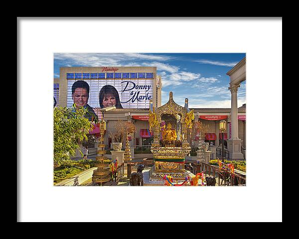 Las Vegas Casino Framed Print featuring the photograph Donny Marie Buddha by Gary Warnimont