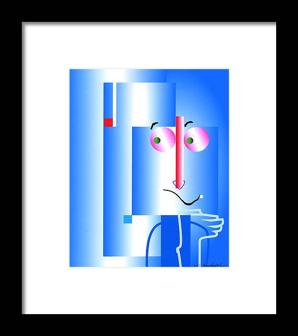 Digital Framed Print featuring the digital art Don't Blame Me by Mary Armstrong