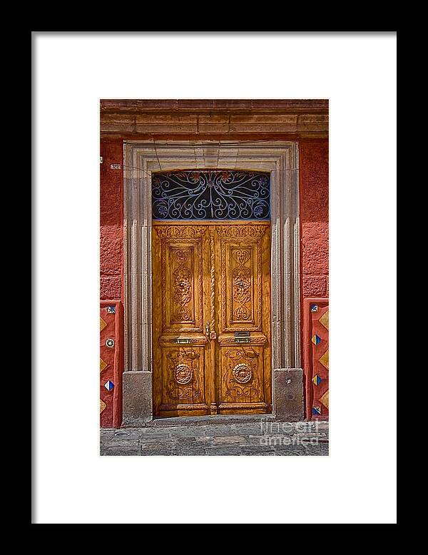 Door Framed Print featuring the photograph Door 004 by Nicola Fiscarelli