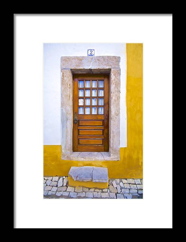 Brown Framed Print featuring the photograph Door Number Two by David Letts