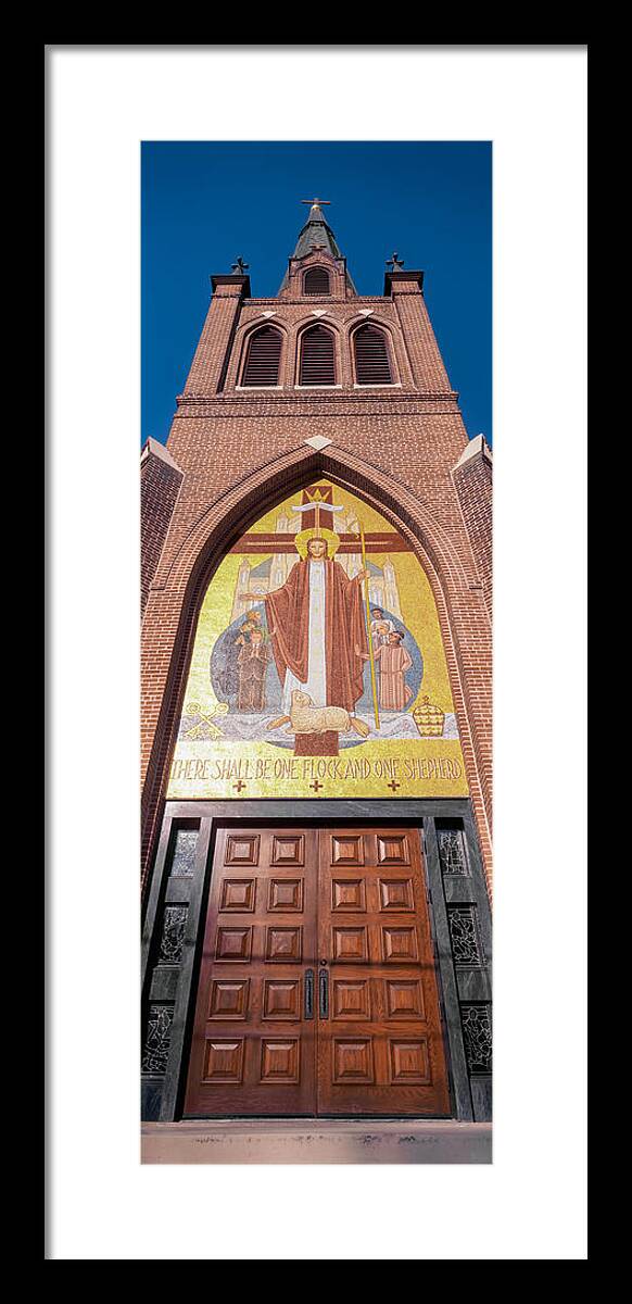 Photography Framed Print featuring the photograph Door Of A Cathedral, Cathedral Of St by Panoramic Images
