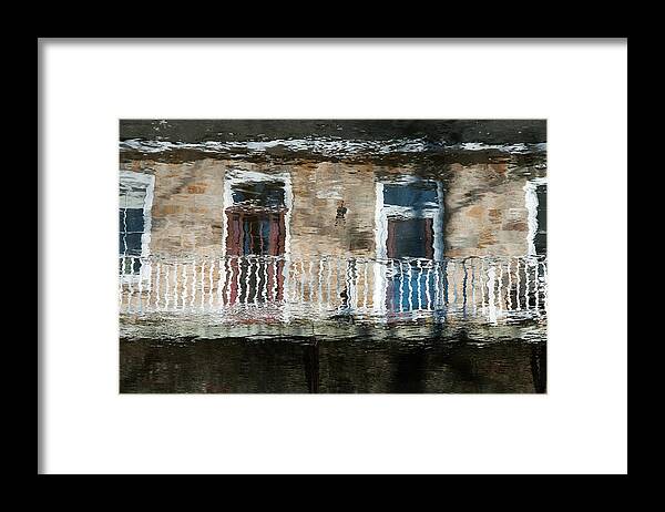 Ontario Framed Print featuring the photograph Door Reflections Perth by Rob Huntley