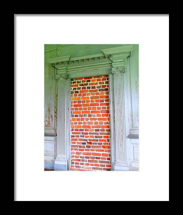 Drayton Framed Print featuring the photograph Door To Nowhere by Randall Weidner