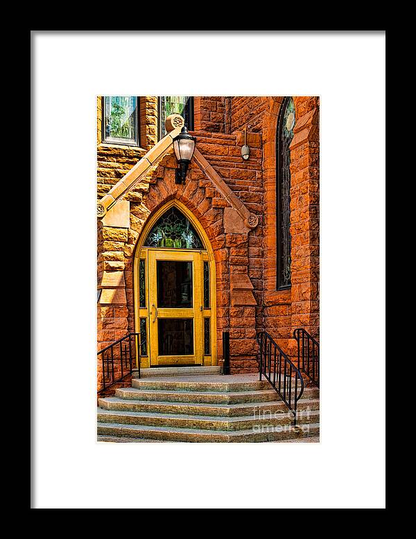 Architect Jp Julien Framed Print featuring the photograph Door to Sanctuary Series Image 1 of 4 by Lawrence Burry
