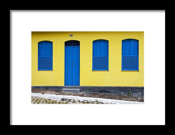 Door Framed Print featuring the photograph Doors And Windows Lencois Brazil 8 by Bob Christopher