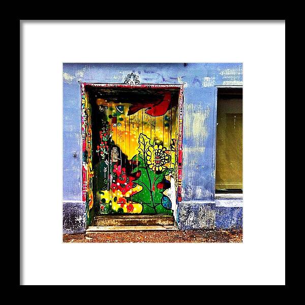 Visitoslo Framed Print featuring the photograph #doors #jj_onthewall #jj_abandoned by Elisabeth Ostreng