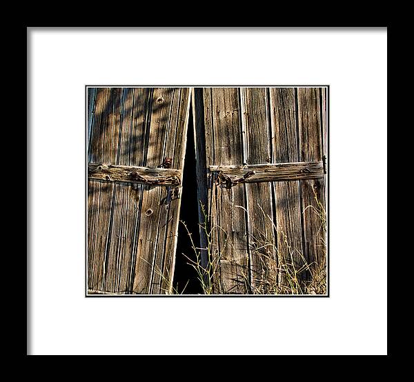 Rural Framed Print featuring the photograph Doors by Ron Roberts