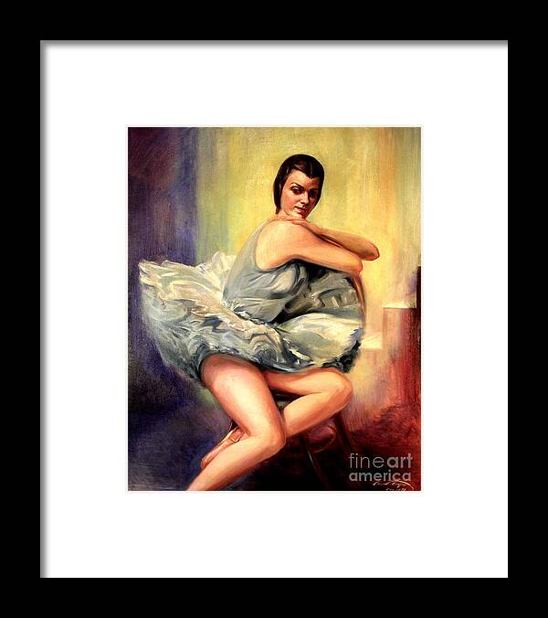 Dorothy Littlefield Framed Print featuring the painting Dorothy Littlefied by Art By Tolpo Collection