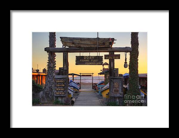 Dory Framed Print featuring the photograph Dory Fleet Market by Eddie Yerkish