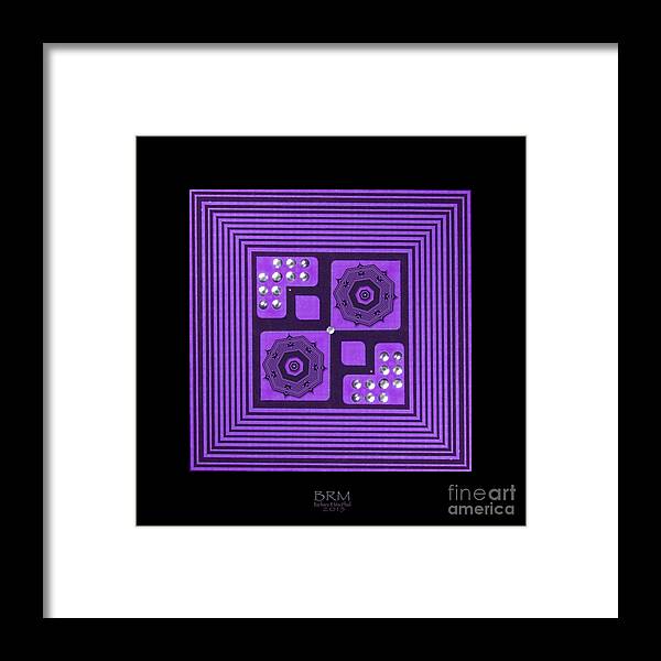 Square Framed Print featuring the photograph Dotline by Barbara R MacPhail