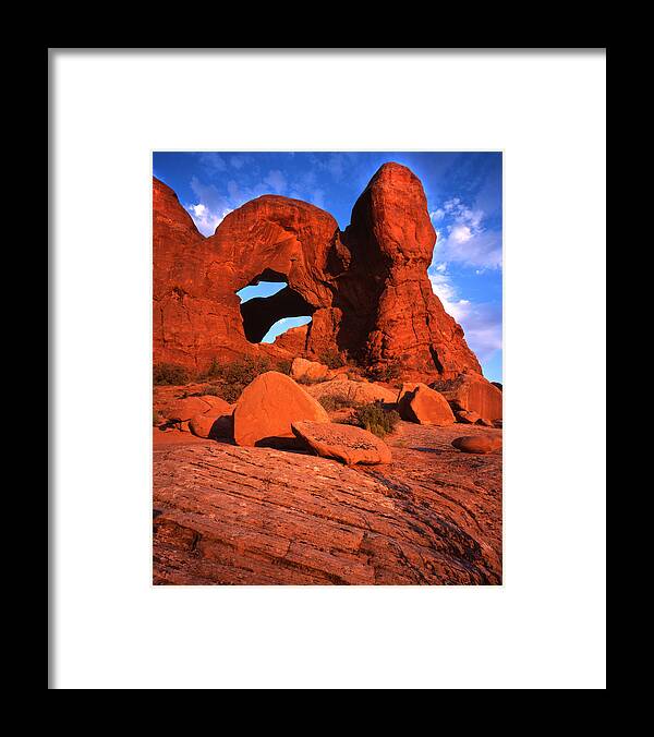 National Park Framed Print featuring the photograph Double Arch by Ray Mathis