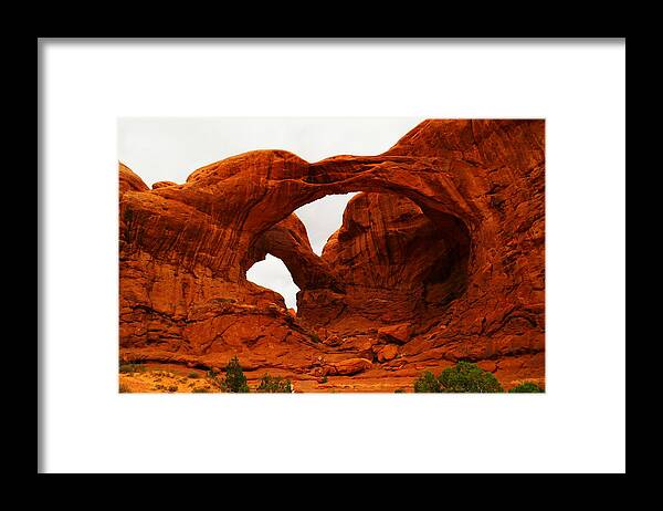 Arches Framed Print featuring the photograph Double Arches by Jeff Swan