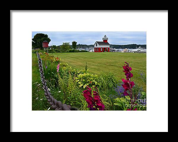 Douglas Framed Print featuring the photograph Douglas Lighthouse Water Tower by Amy Lucid